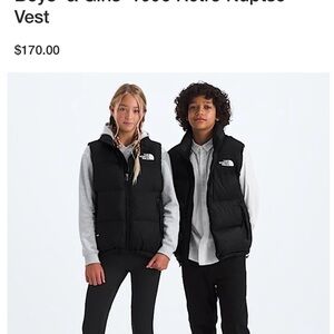 The North Face Boys’ & Girls’ 1996 Retro Puffy Vest Black Insulated. Med.